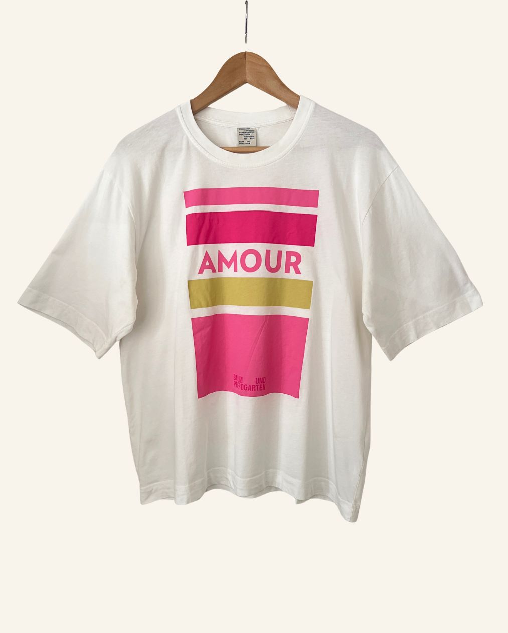 BAUM UND PFERDGARTEN jilli oversize Amour text cotton t-shirt