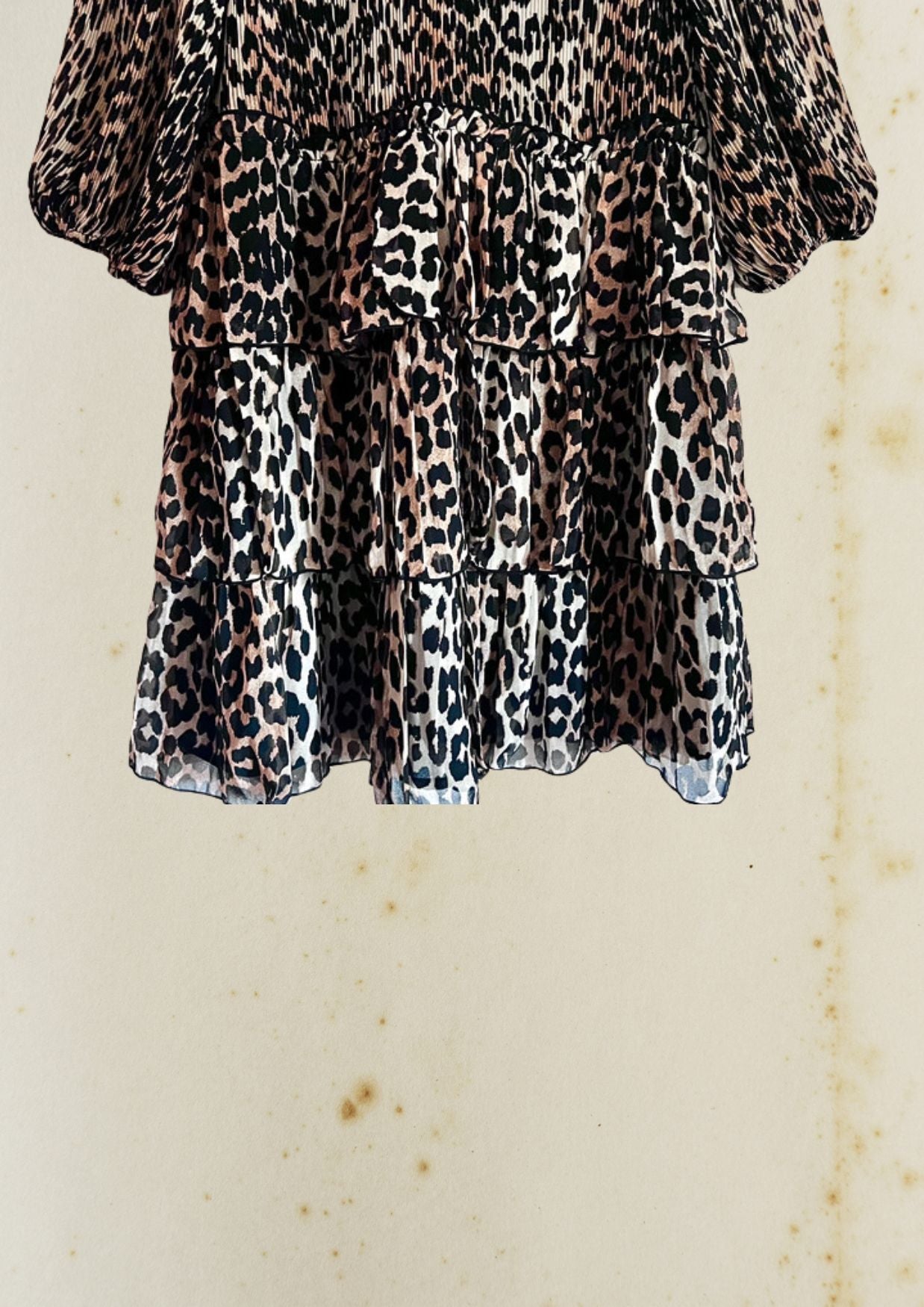 GANNI Mini-robe à volants imprimé Leo