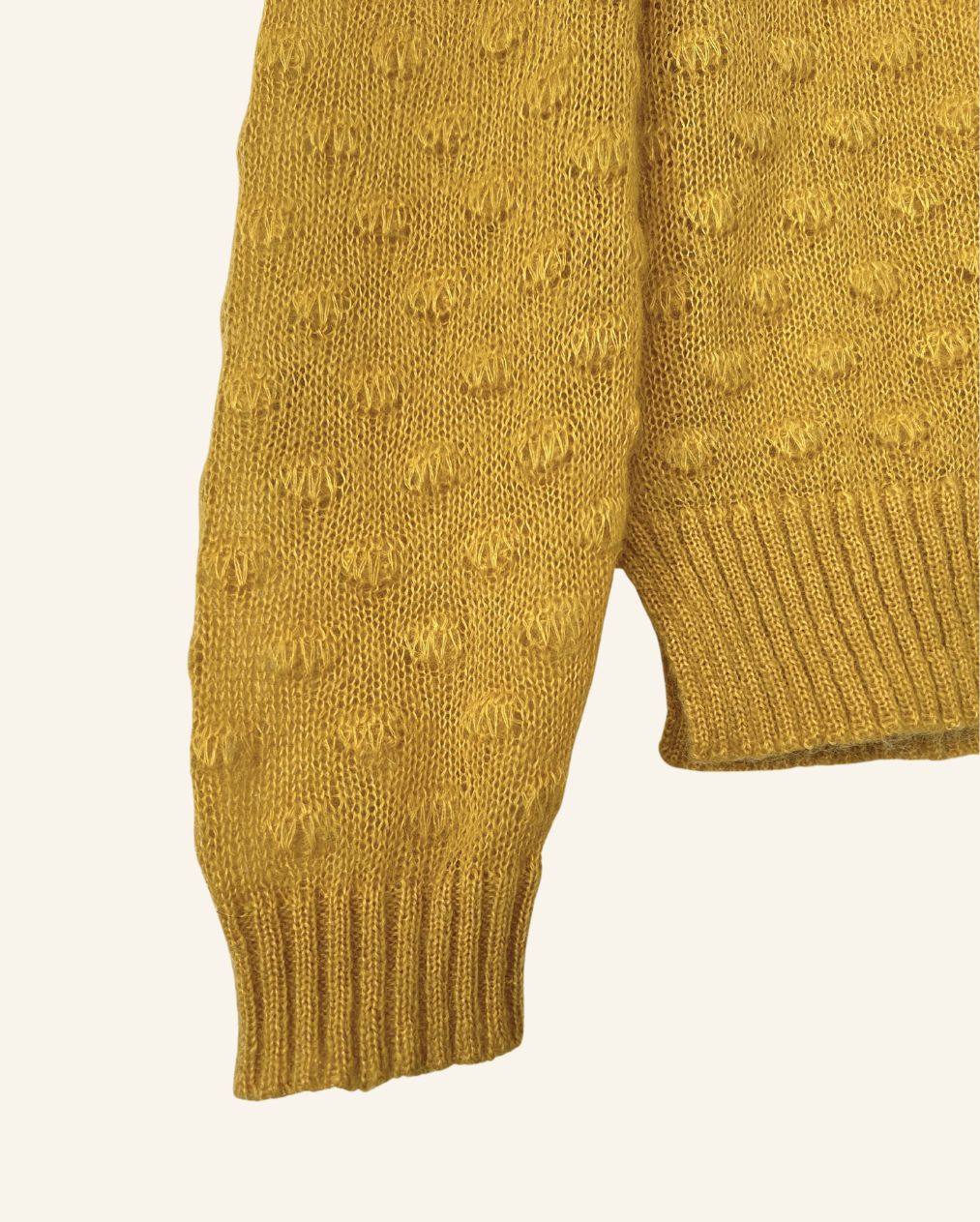 BAUM UND PFERDGARTEN light yellow mohair knitwear jumper