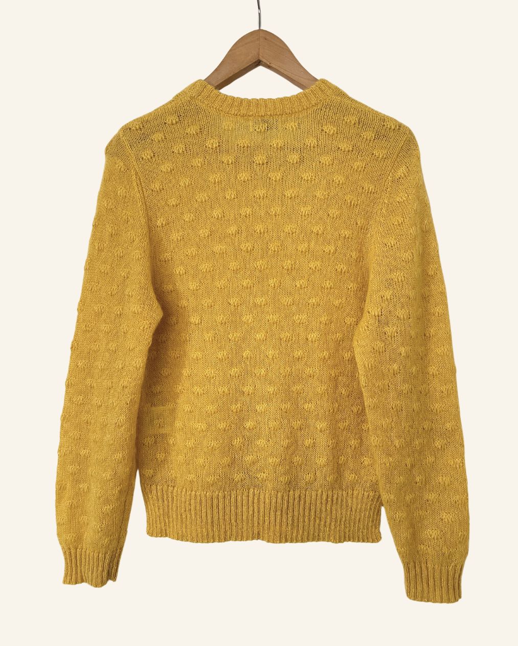 BAUM UND PFERDGARTEN light yellow mohair knitwear jumper
