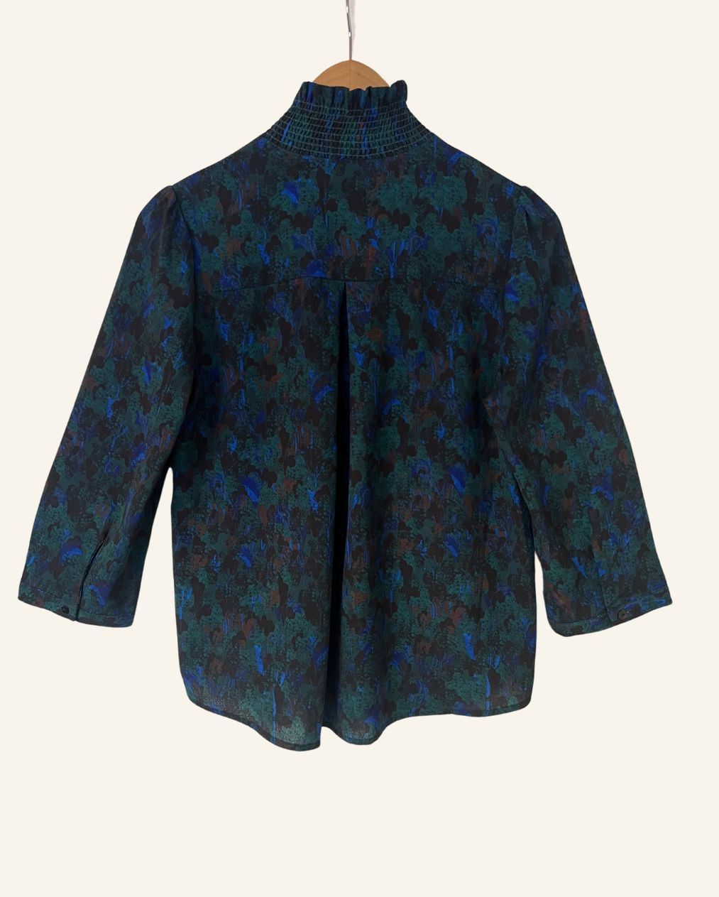 CARIN WESTER high neck printed blouse