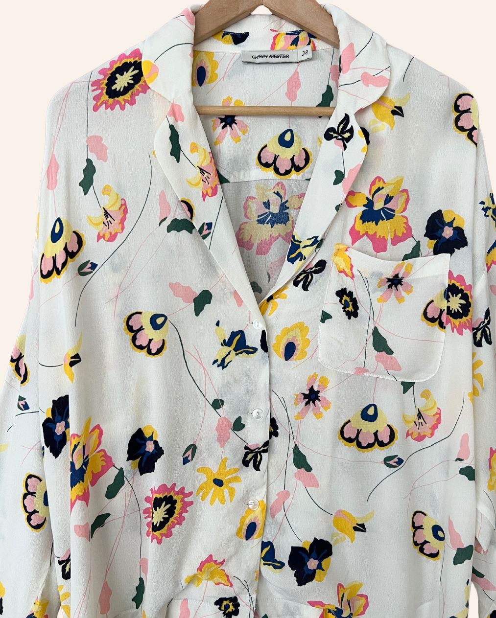 carin wester floral print shirt