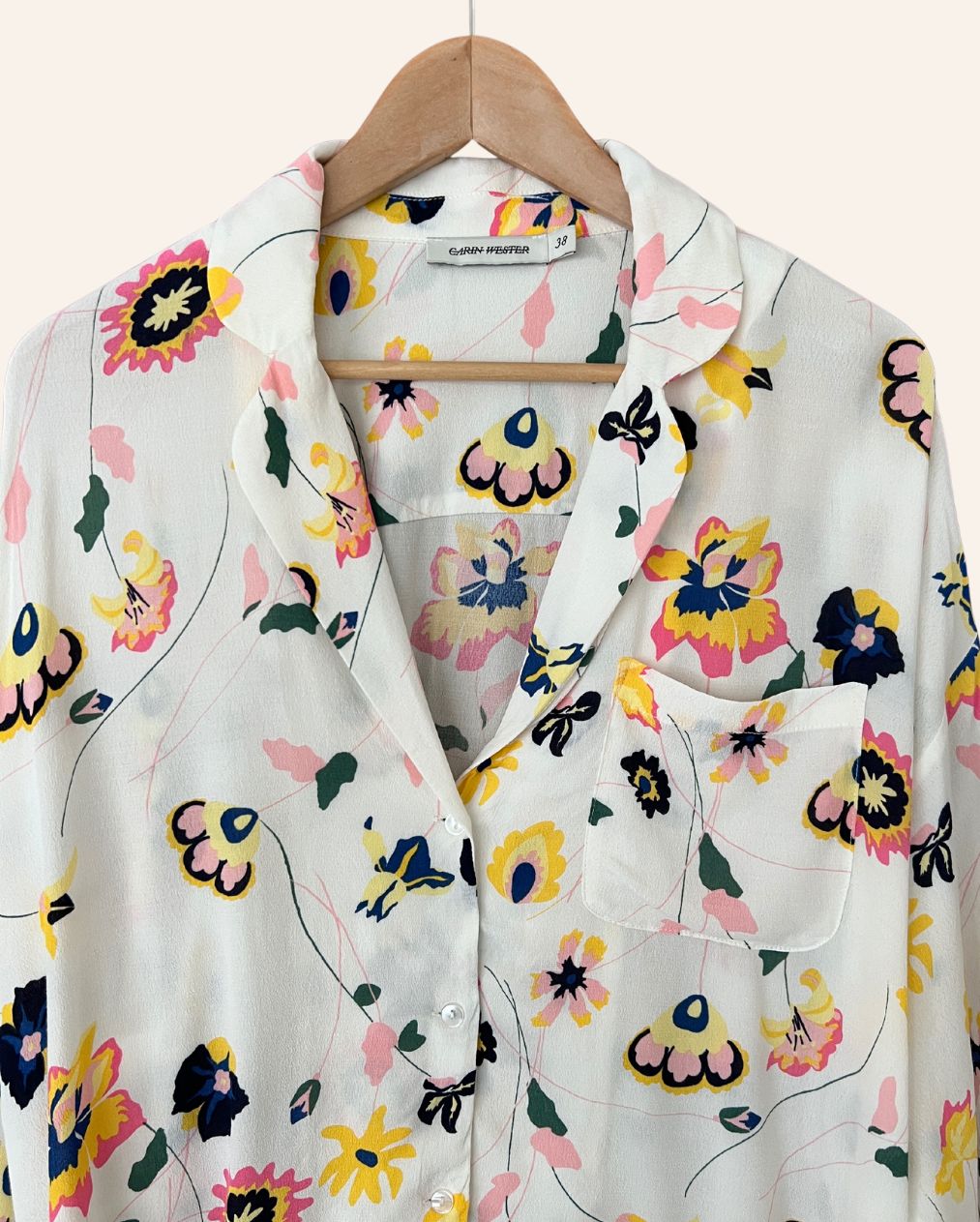 carin wester floral print shirt
