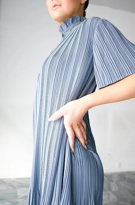 ladysssamsoesamsoebluepleatdress