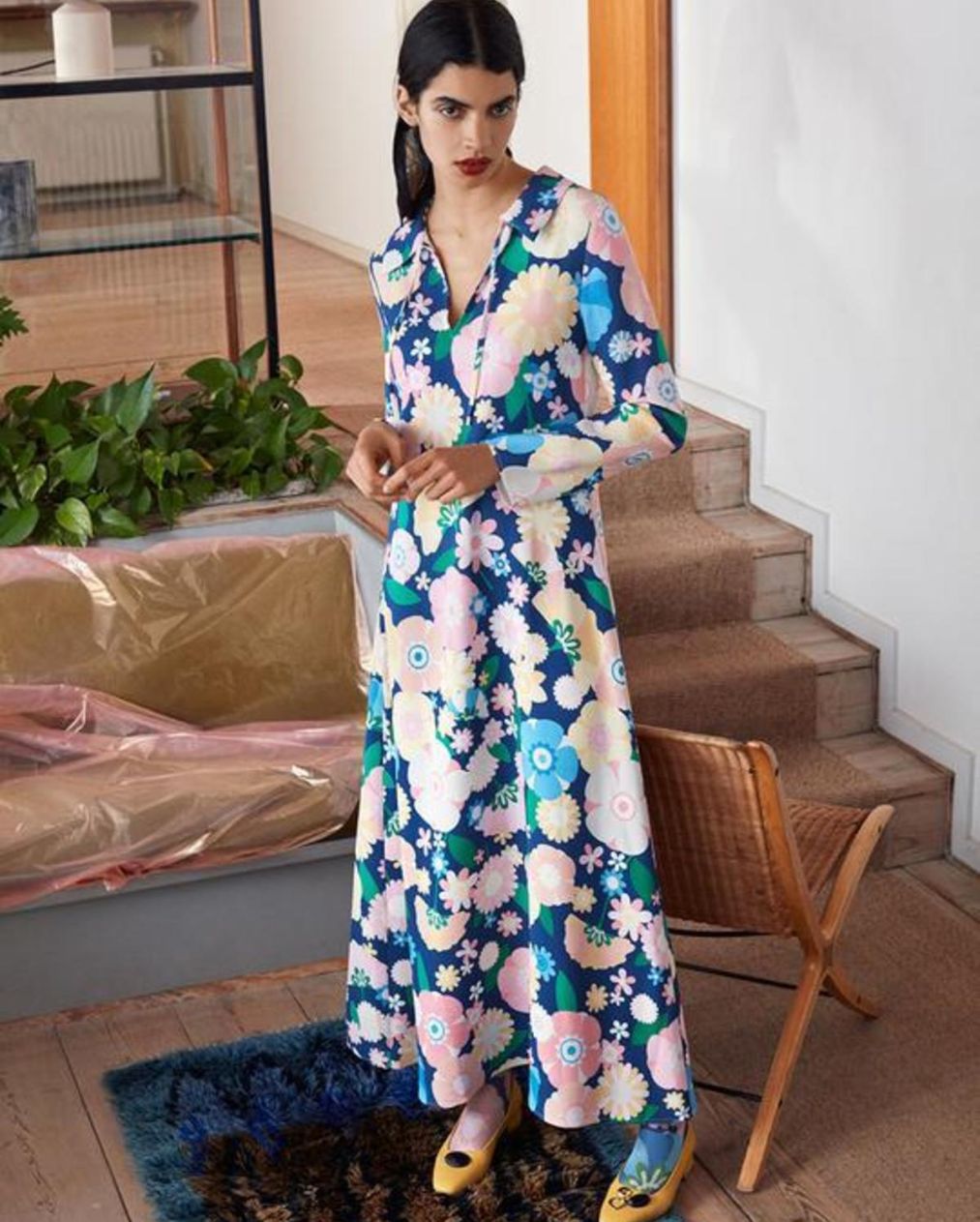 Robe longue fleurie "Fiona" de STINE GOYA