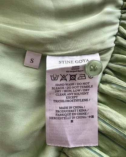 STINE GOYA light green ruffled short dress