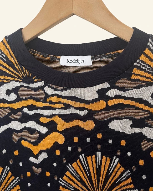 RODEBJER navy blue Sunrise knitted jersey sweater