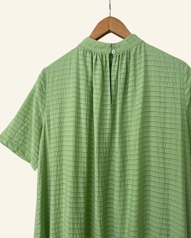 STINE GOYA light green ruffled short dress