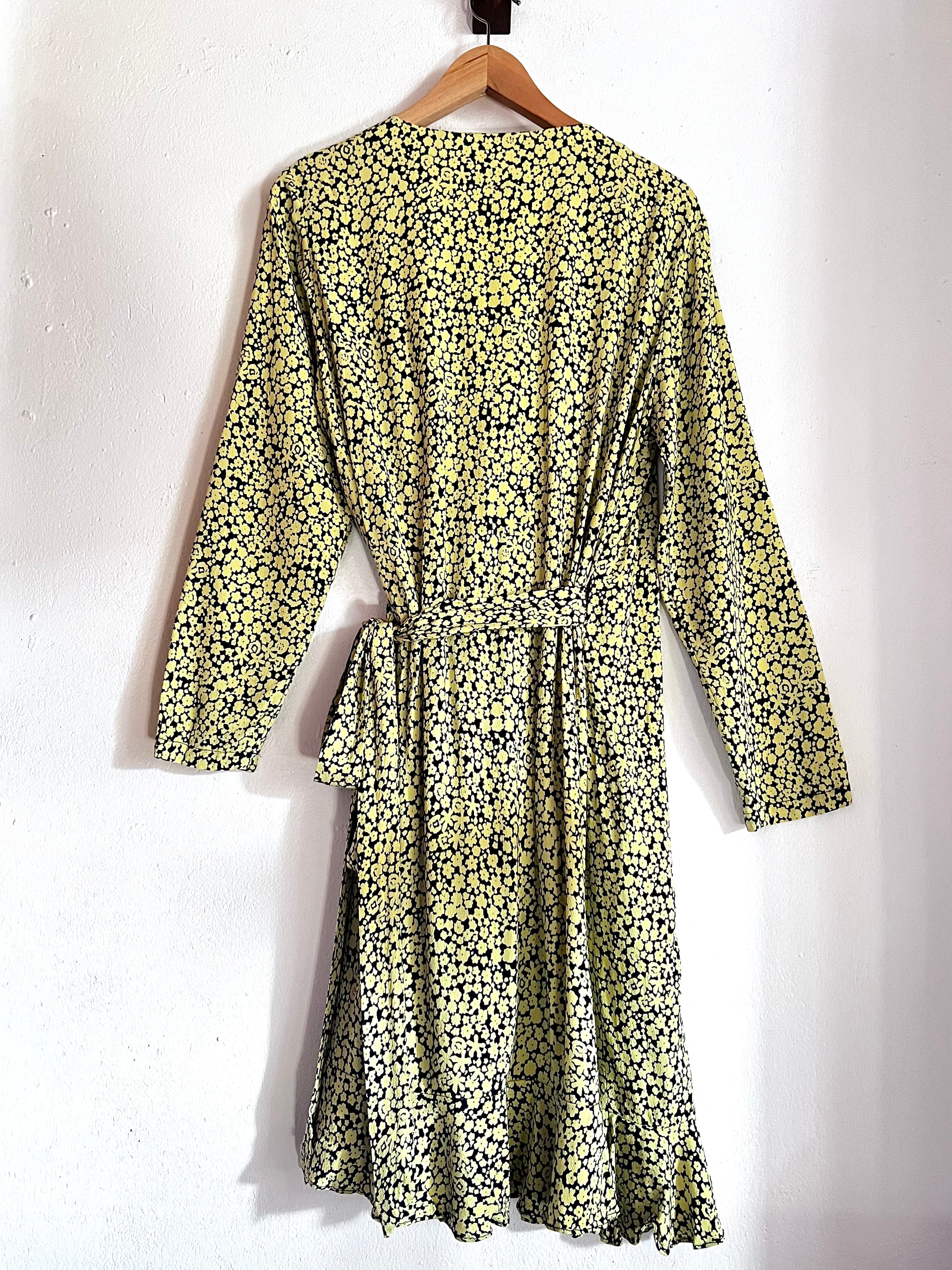 SAMSOE SAMSOE Limon is floral wrap dress BOREAL REBORN