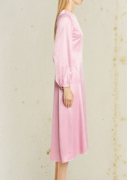 rodebjer pink dress Rodebjer Gisele tie-dye V-neck Midi Dress | Pink