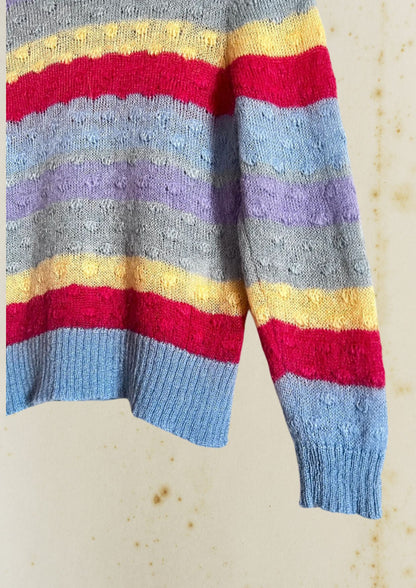 BAUM UND PFERDGARTEN colorful striped knitwear sweater Cherri wool