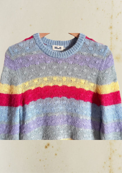 BAUM UND PFERDGARTEN colorful striped knitwear sweater Cherri wool