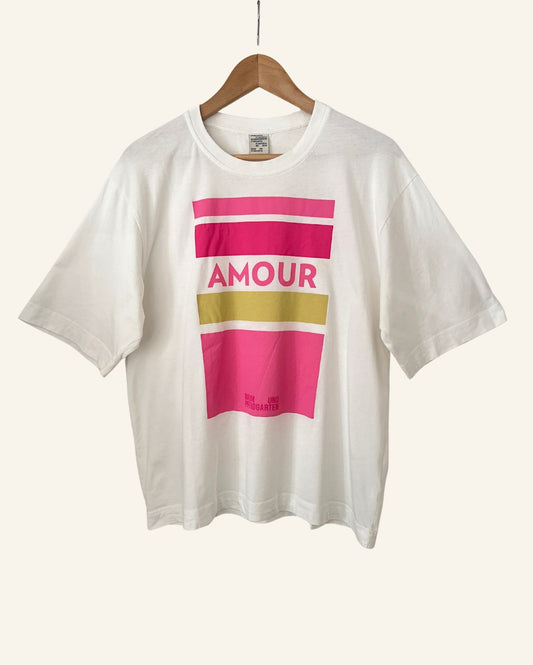BAUM UND PFERDGARTEN jilli oversize Amour text cotton t-shirt