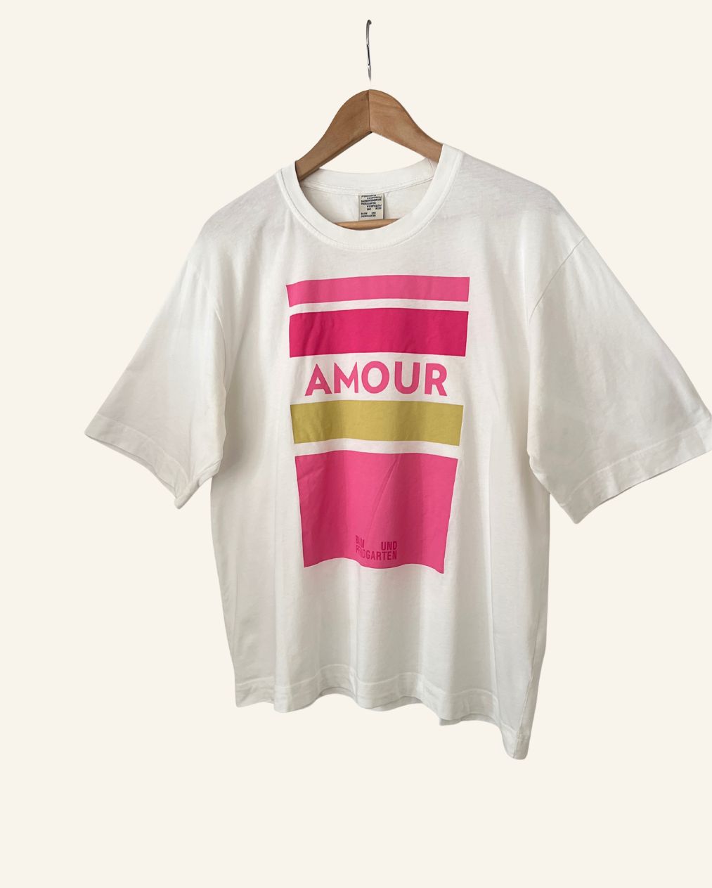 BAUM UND PFERDGARTEN jilli oversize Amour text cotton t-shirt