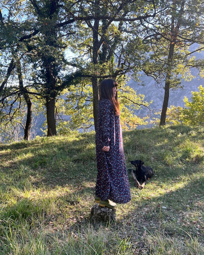 CARIN WESTER flowy floral print maxi dress