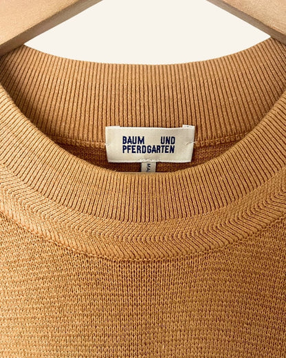 BAUM UND PFERDGARTEN open dark beige knit vest