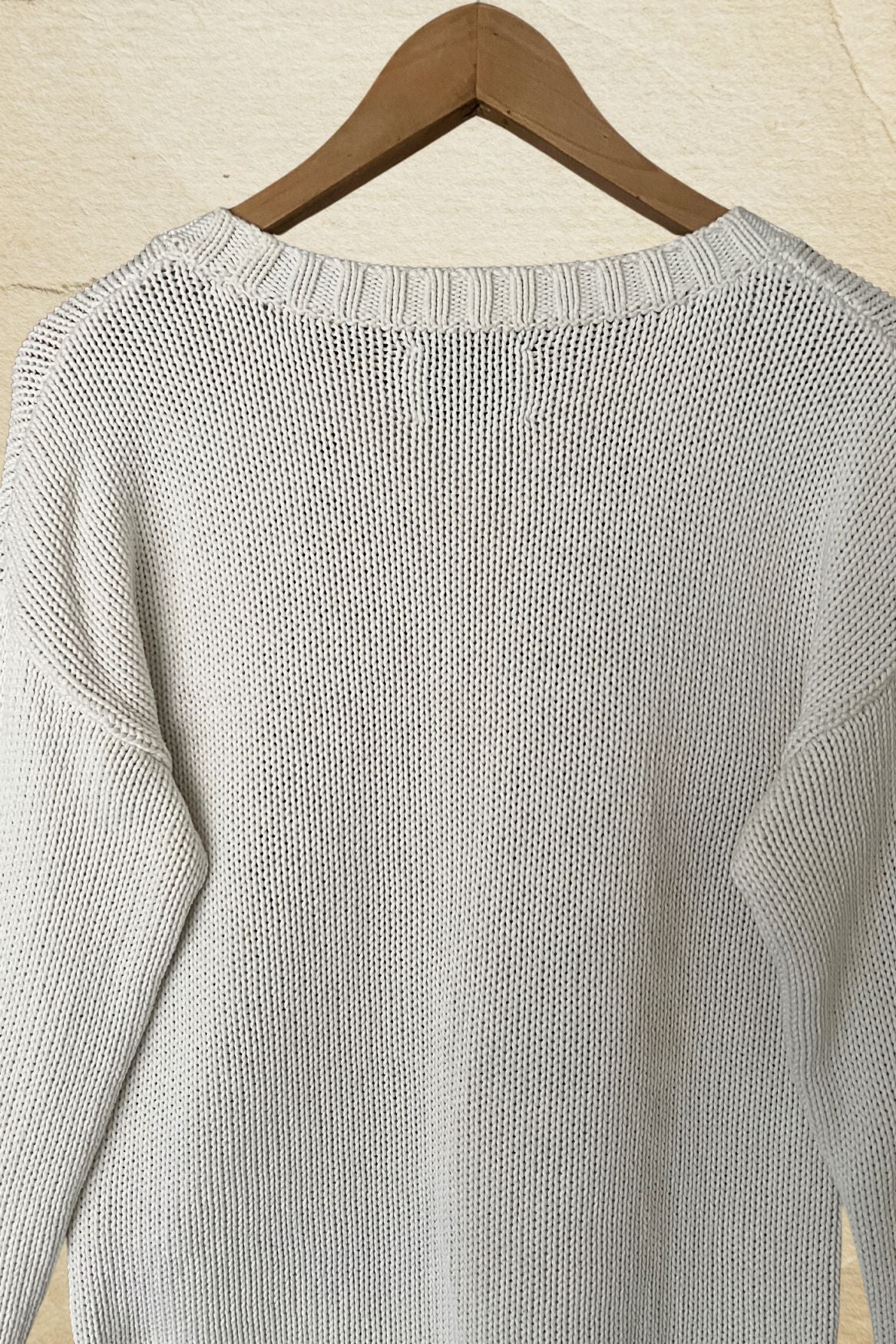 samsoesamsoe white coton knit sweater knitwear