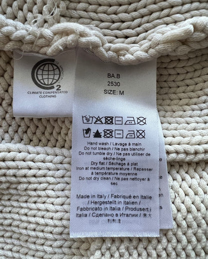 GANNI cream color knitted vest