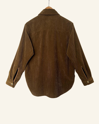SECOND FEMALE brown corduroy overshirt
