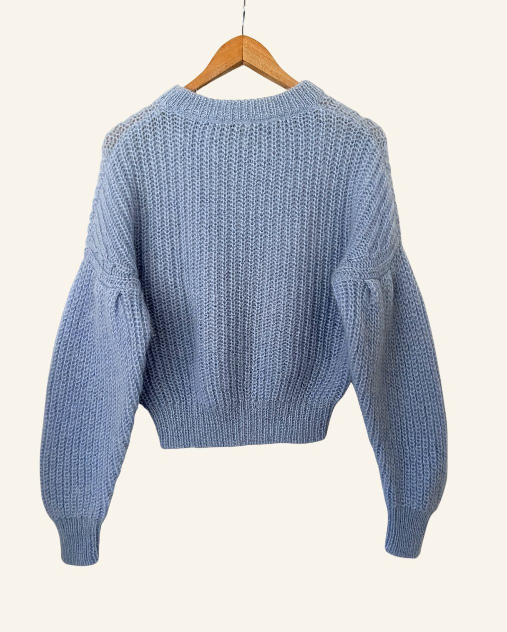 BAUM UND PFERDGARTEN light blue mohair wool knitwear pullover