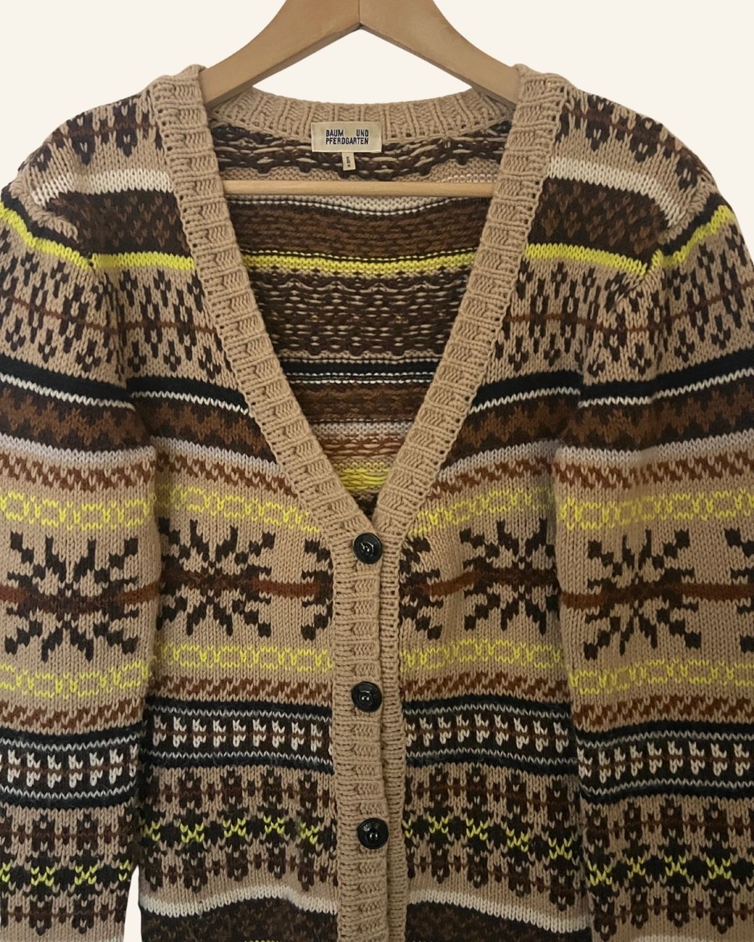 BAUM UND PFERDGARTEN nordic style merino wool alpaca knitwear cardigan