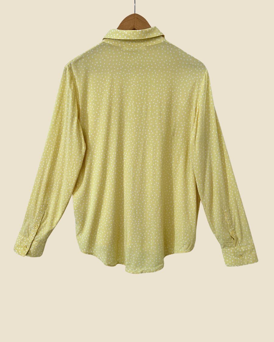 SAMSOE SAMSOE light yellow polka dot "Milly" shirt
