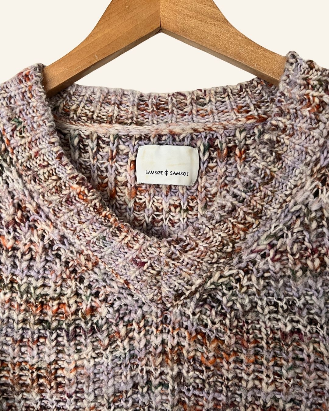 SAMSOE SAMSOE winter wool blend V neck knitwear sweater nuria