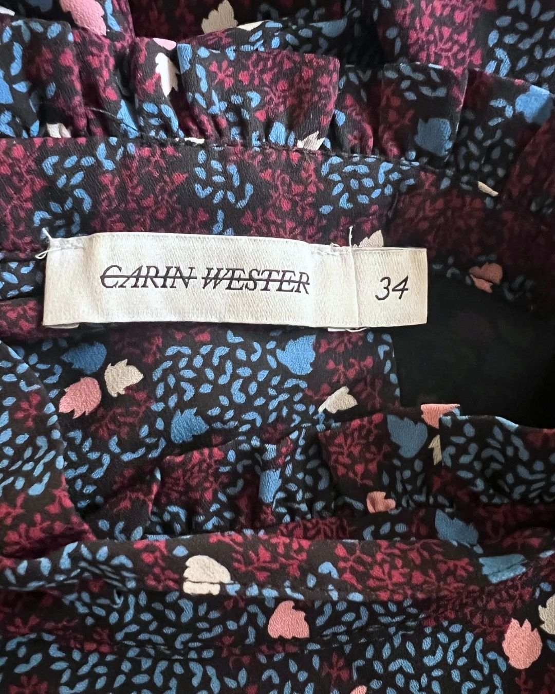 CARIN WESTER flowy floral print maxi dress