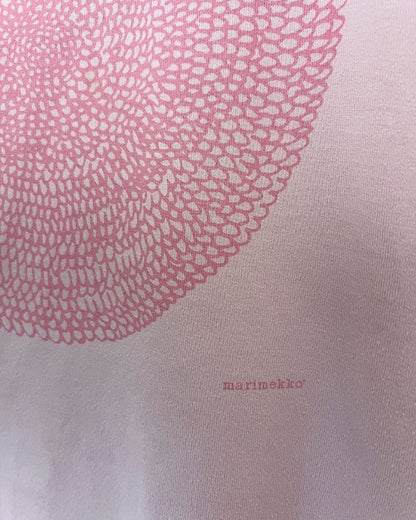 MARIMEKKO vintage flower print dusty rose pink t shirt