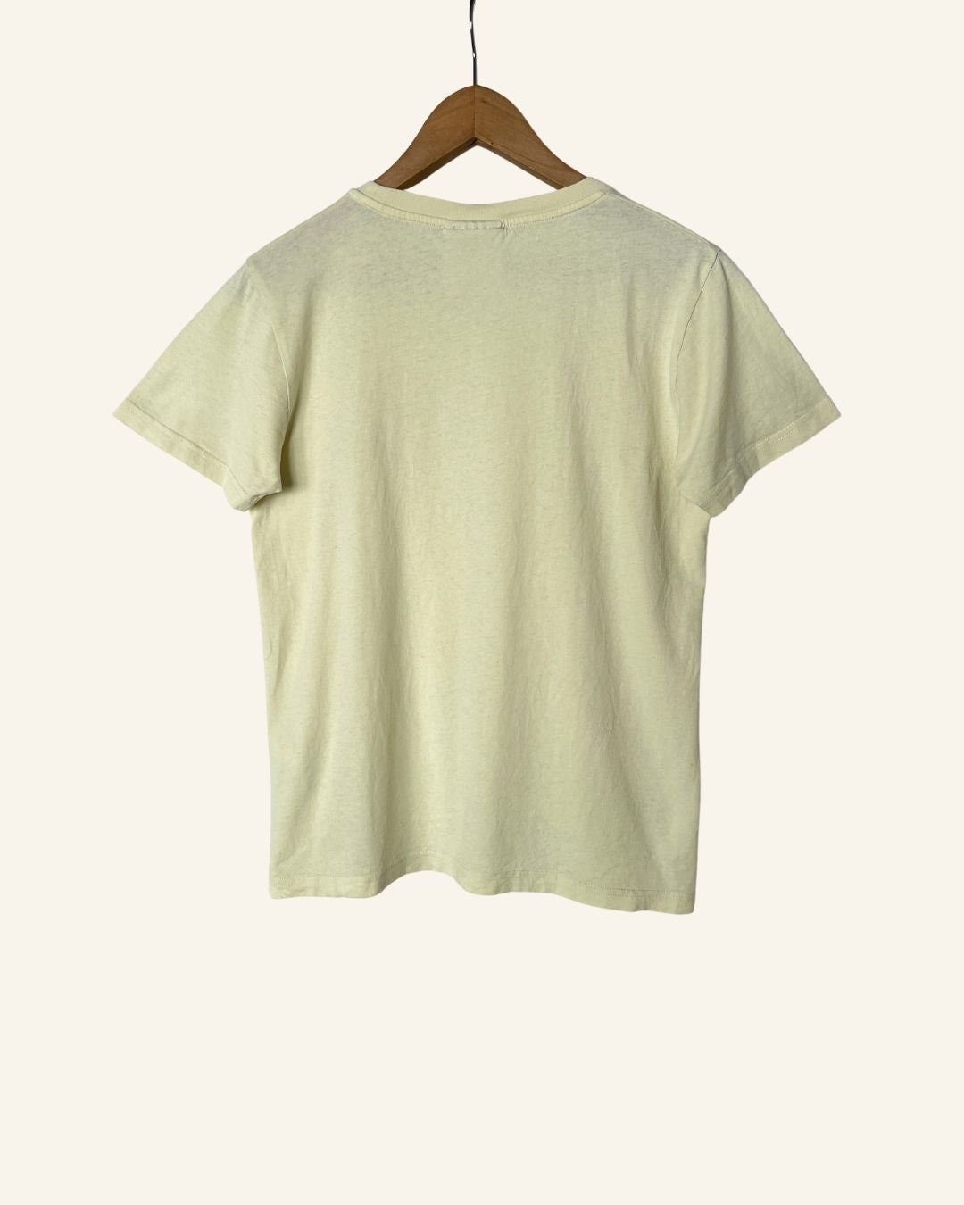 BAUM UND PFERDGARTEN Light yellow hand eye print t-shirt in organic cotton