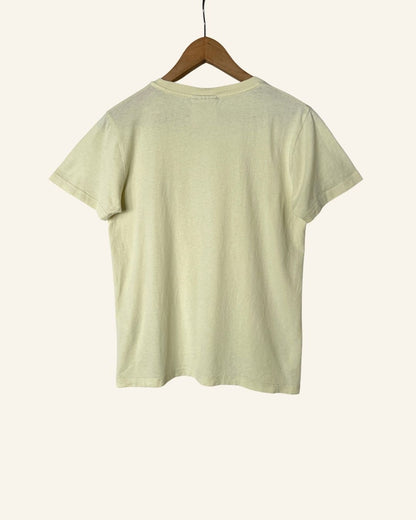 BAUM UND PFERDGARTEN Light yellow hand eye print t-shirt in organic cotton