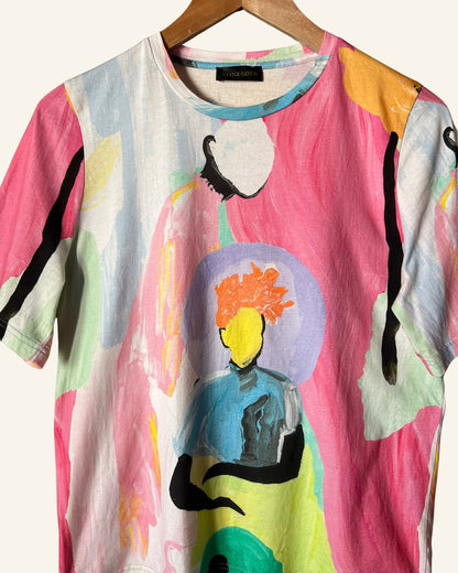 STINE GOYA "Leonie" colorful print organic cotton jersey t-shirt