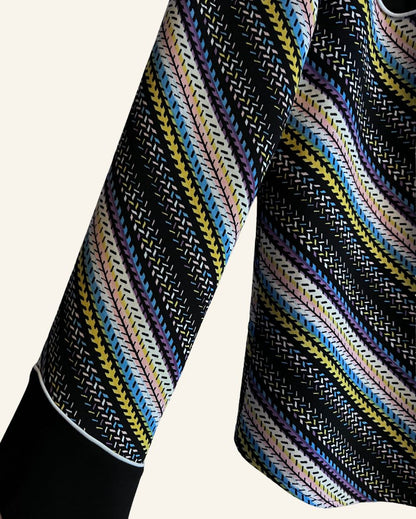 & OTHER STORIES black colorful printed shirt with western inspired details