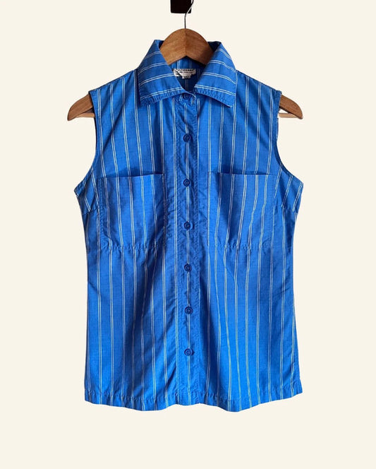 MARIMEKKO blue stripped summer cotton shirt

Vintage MARIMEKKO collection
