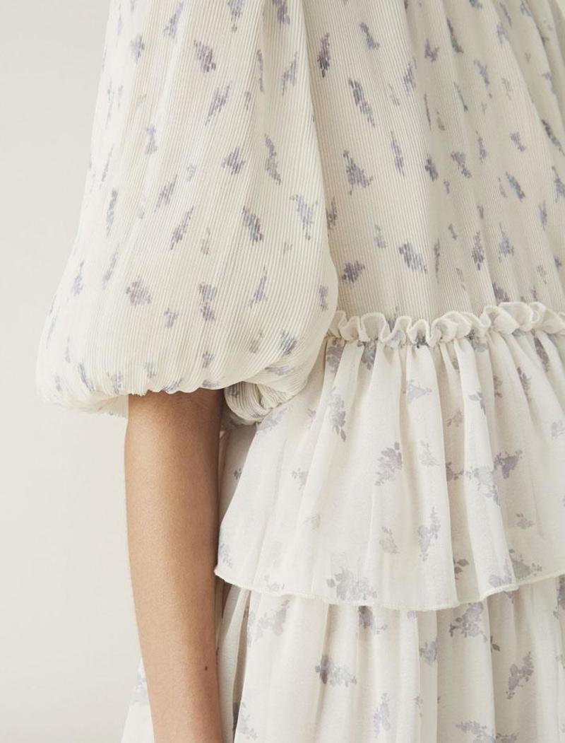 ganni pleatedruffleminidress lowell