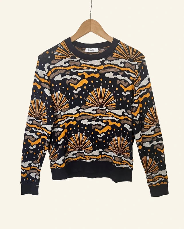 RODEBJER navy blue Sunrise knitted jersey sweater