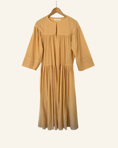 SAMSOE SAMSOE karol apricot beige long summer dress organic cotton