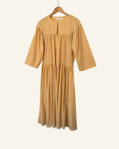 SAMSOE SAMSOE karol apricot beige long summer dress organic cotton