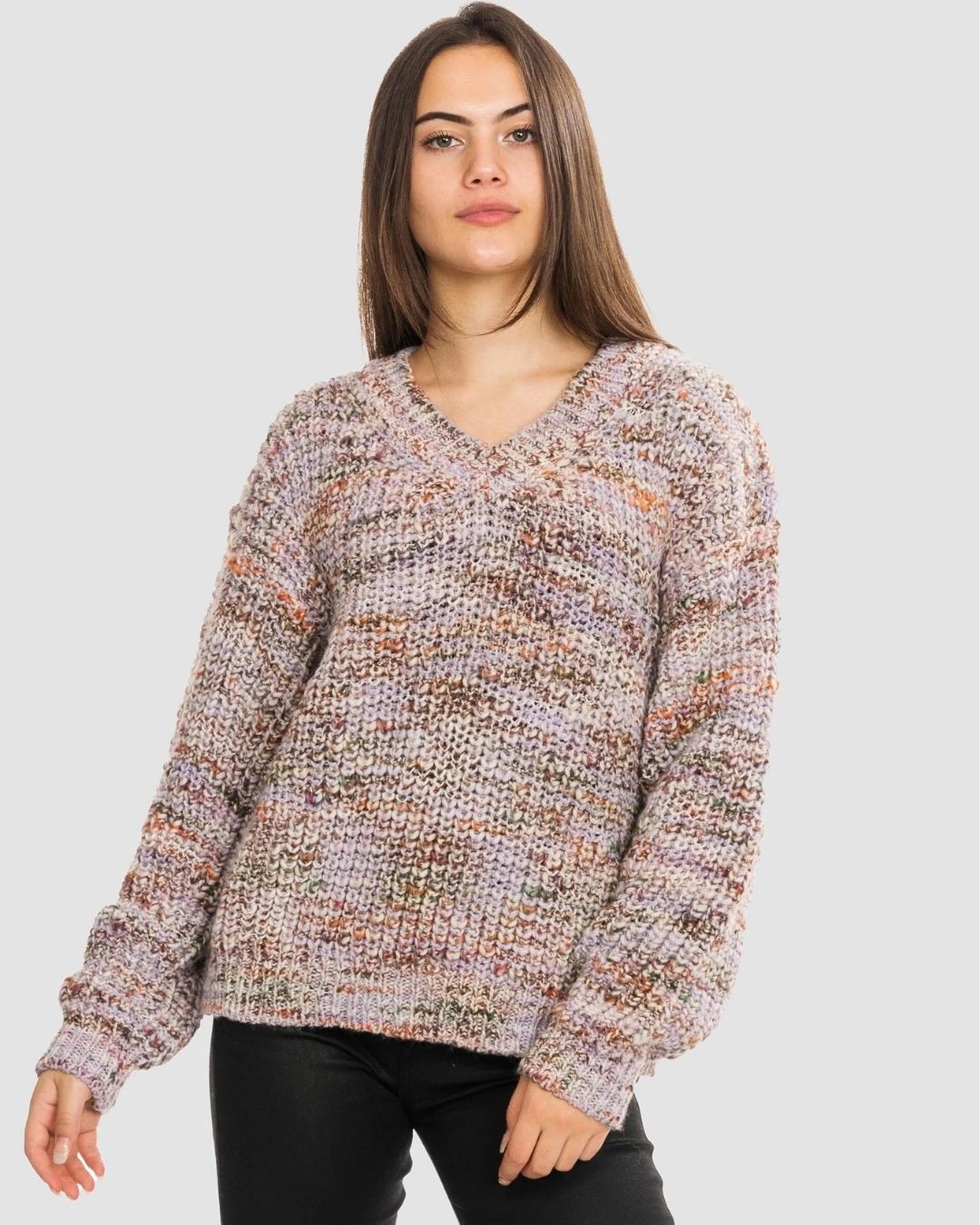 SAMSOE SAMSOE winter wool blend V neck knitwear sweater nuria