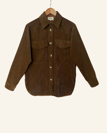 SECOND FEMALE brown corduroy overshirt