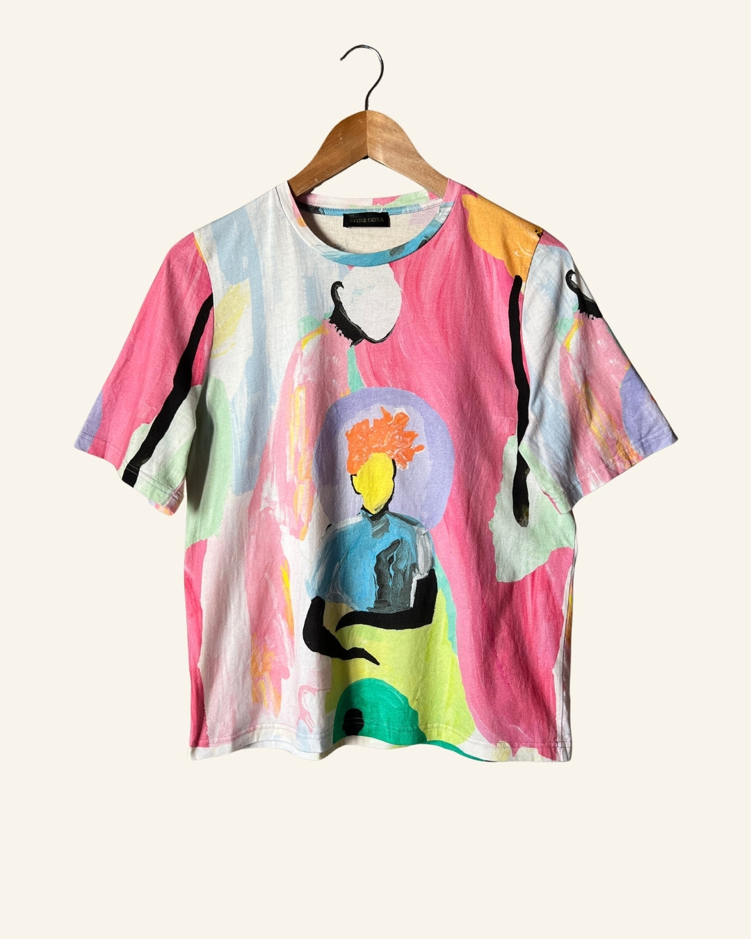 STINE GOYA "Leonie" colorful print organic cotton jersey t-shirt