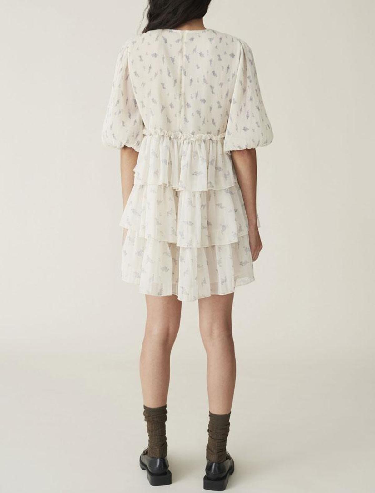 ganni pleatedruffleminidress lowell