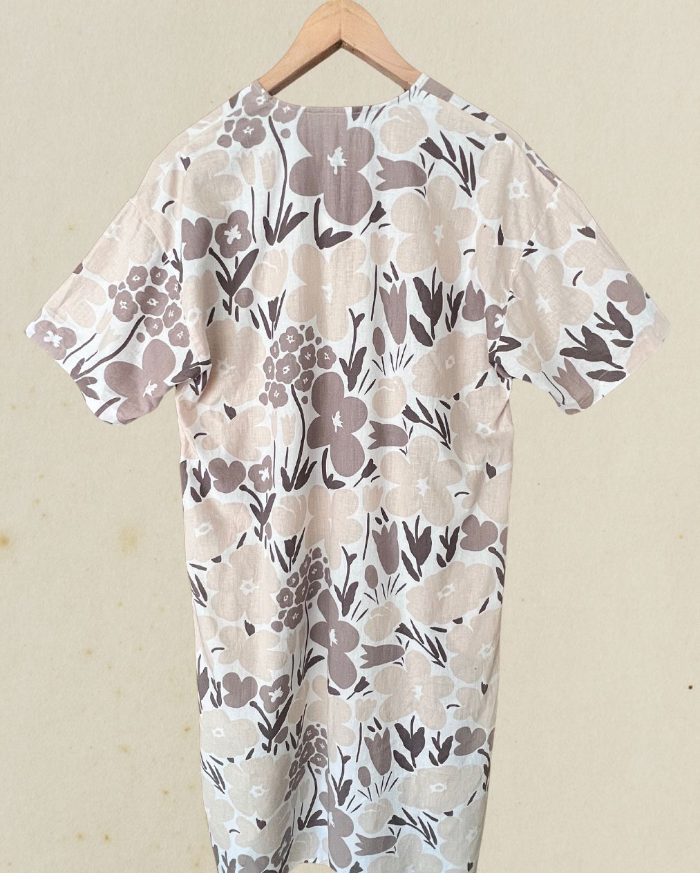 MARIMEKKO collab beige floral long dress