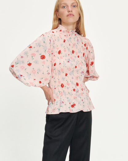 samsoesamsoesaramismockpinkfloralblousetop