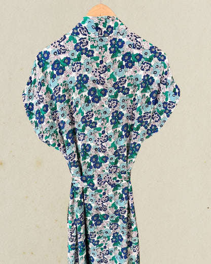 SAMSOE SAMSOE "Venice" long floral wrap belt dress