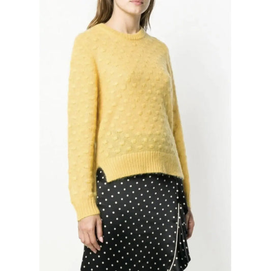 BAUM UND PFERDGARTEN light yellow mohair knitwear jumper